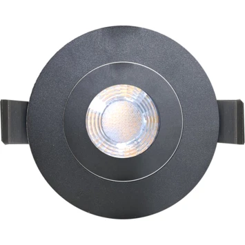 GAMMA LED Integrated Inbouwspot 1x 5W Richtbaar Zwart Ø 85mm 3 GAMMA LED Integrated Inbouwspot 1x 5W Richtbaar Zwart Ø 85mm