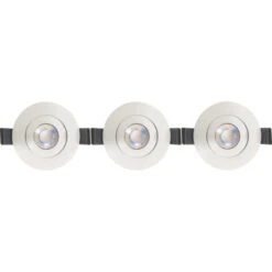 GAMMA LED Integrated Inbouwspots Set Van 3x 5W Richtbaar Wit Ø 85mm