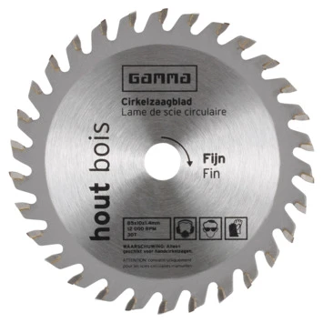 GAMMA Cirkelzaagblad 30t 85x10mm 4 GAMMA Cirkelzaagblad 30t 85x10mm - Afbeelding 2