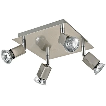 GAMMA Messina Quatroplaat 4XGU10 Max. 50 W Aluminium 3 GAMMA Messina Quatroplaat 4XGU10 Max. 50 W Aluminium