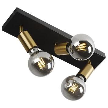 GAMMA Opbouwspots Capri 3-lichts Zwart-messing 3 GAMMA Opbouwspots Capri 3-lichts Zwart-messing