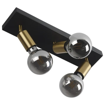 GAMMA Opbouwspots Capri 3-lichts Zwart-messing 4 GAMMA Opbouwspots Capri 3-lichts Zwart-messing - Afbeelding 2