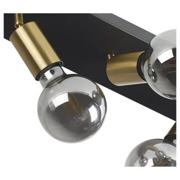 GAMMA Opbouwspots Capri 3-lichts Zwart-messing 5 GAMMA Opbouwspots Capri 3-lichts Zwart-messing - Afbeelding 3