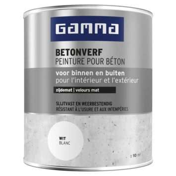 GAMMA Betonverf Zijdemat Wit 750 Ml 3 GAMMA Betonverf Zijdemat Wit 750 Ml