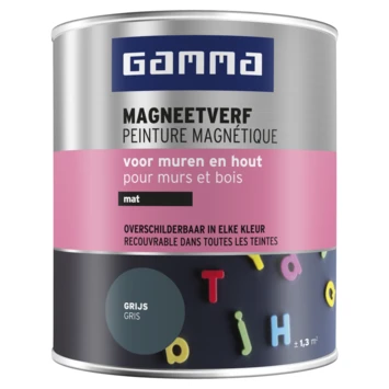 GAMMA Magneetverf Mat Grijs 750 Ml 3 GAMMA Magneetverf Mat Grijs 750 Ml