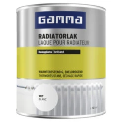 GAMMA Radiatorlak Hoogglans Wit 750 Ml