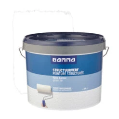 GAMMA Structuurverf Wit 10 Liter -Gamma 123 1613