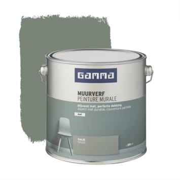 GAMMA Muurverf Mat 2,5 L Salie 3 GAMMA Muurverf Mat 2,5 L Salie
