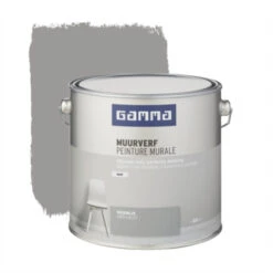 GAMMA Muurverf Keigrijs Mat 2,5 Liter