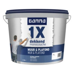 GAMMA Latex 1x Dekkend Muur & Plafond Wit 5 Liter