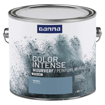 Gamma Color Intense Muurverf Extra Mat Petrol 2,5 Liter 4 Gamma Color Intense Muurverf Extra Mat Petrol 2,5 Liter - Afbeelding 2
