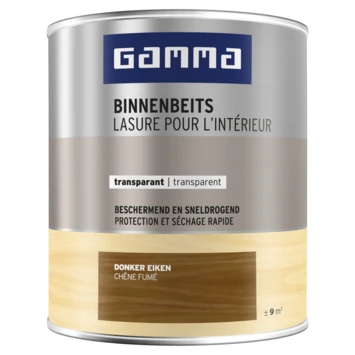 GAMMA Binnenbeits Transparant 750 Ml Donker Eiken 3 GAMMA Binnenbeits Transparant 750 Ml Donker Eiken