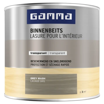 GAMMA Binnenbeits Transparant 250 Ml Grey Wash 3 GAMMA Binnenbeits Transparant 250 Ml Grey Wash