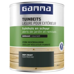 GAMMA Tuinbeits Tuinhuis & Schuur Dekkend RAL 9005 Diep Zwart 750 Ml