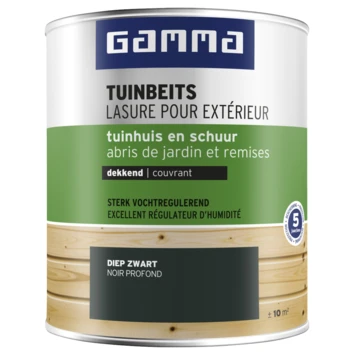 GAMMA Tuinbeits Tuinhuis & Schuur Dekkend RAL 9005 Diep Zwart 750 Ml 3 GAMMA Tuinbeits Tuinhuis & Schuur Dekkend RAL 9005 Diep Zwart 750 Ml