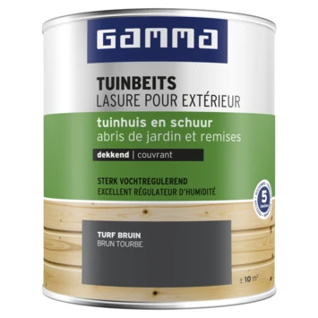 GAMMA Tuinbeits Tuinhuis & Schuur Dekkend Turfbruin 750 Ml 3 GAMMA Tuinbeits Tuinhuis & Schuur Dekkend Turfbruin 750 Ml
