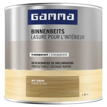 GAMMA Binnenbeits Transparant 250 Ml Wit Eiken 3 GAMMA Binnenbeits Transparant 250 Ml Wit Eiken