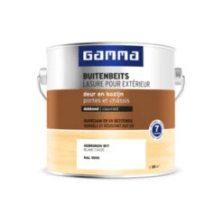GAMMA Buitenbeits Deur & Kozijn Dekkend RAL 9010 Gebroken Wit 2,5 Liter