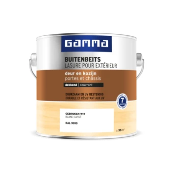 GAMMA Buitenbeits Deur & Kozijn Dekkend RAL 9010 Gebroken Wit 2,5 Liter 3 GAMMA Buitenbeits Deur & Kozijn Dekkend RAL 9010 Gebroken Wit 2,5 Liter