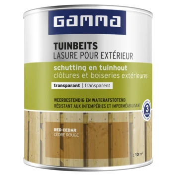 GAMMA Tuinbeits Schutting & Tuinhout Transparant 750 Ml Red Cedar 3 GAMMA Tuinbeits Schutting & Tuinhout Transparant 750 Ml Red Cedar