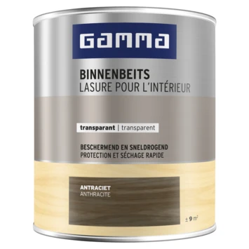 GAMMA Binnenbeits Transparant 750 Ml Antraciet 3 GAMMA Binnenbeits Transparant 750 Ml Antraciet