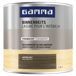 GAMMA Binnenbeits Transparant 250 Ml Antraciet