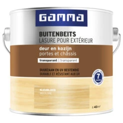GAMMA Buitenbeits Deur & Kozijn Transparant Kleurloos 2,5 Liter