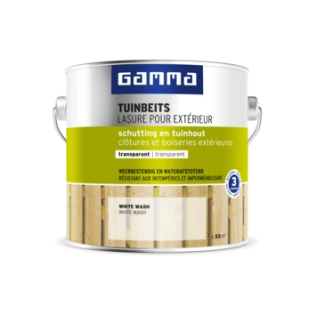GAMMA Tuinbeits Schutting & Tuinhout Transparant White Wash 2,5 Liter 3 GAMMA Tuinbeits Schutting & Tuinhout Transparant White Wash 2,5 Liter