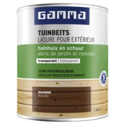 GAMMA Tuinbeits Tuinhuis & Schuur Transparant Mahonie 750 Ml