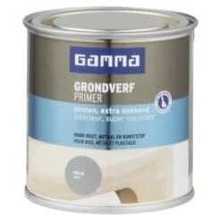 GAMMA Grondverf Binnen Extra Dekkend 250 Ml Grijs