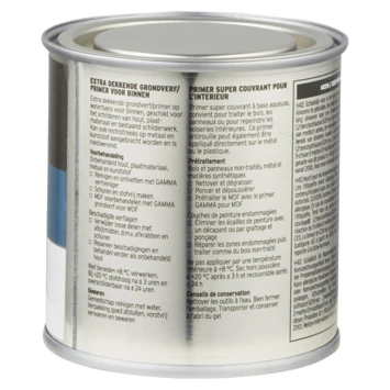 GAMMA Grondverf Binnen Extra Dekkend 250 Ml Grijs 4 GAMMA Grondverf Binnen Extra Dekkend 250 Ml Grijs - Afbeelding 2