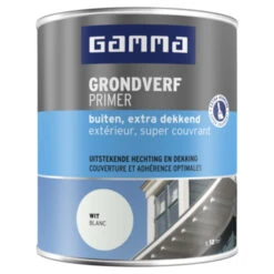 GAMMA Grondverf Buiten Extra Dekkend 750 Ml Wit
