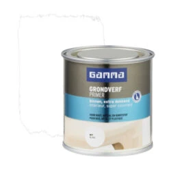 GAMMA Grondverf Binnen Extra Dekkend 250 Ml Wit 10 GAMMA Grondverf Binnen Extra Dekkend 250 Ml Wit -Gamma 123 1995