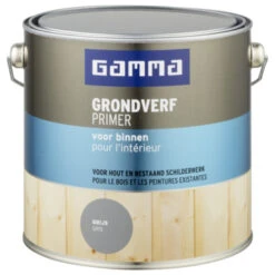GAMMA Grondverf Voor Binnen 2,5 L Grijs