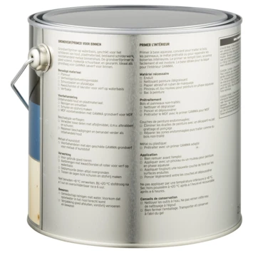GAMMA Grondverf Voor Binnen 2,5 L Grijs 4 GAMMA Grondverf Voor Binnen 2,5 L Grijs - Afbeelding 2