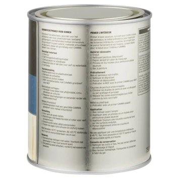 GAMMA Grondverf Voor Binnen 750 Ml Grijs 4 GAMMA Grondverf Voor Binnen 750 Ml Grijs - Afbeelding 2