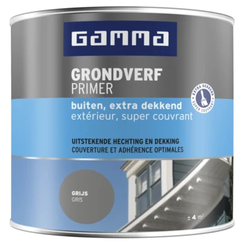GAMMA Grondverf Buiten Extra Dekkend 250 Ml Grijs 3 GAMMA Grondverf Buiten Extra Dekkend 250 Ml Grijs