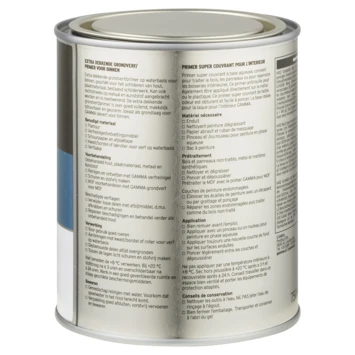 GAMMA Grondverf Binnen Extra Dekkend 750 Ml Wit 4 GAMMA Grondverf Binnen Extra Dekkend 750 Ml Wit - Afbeelding 2