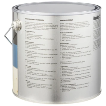 GAMMA Grondverf Binnen Wit 2,5 Liter 4 GAMMA Grondverf Binnen Wit 2,5 Liter - Afbeelding 2