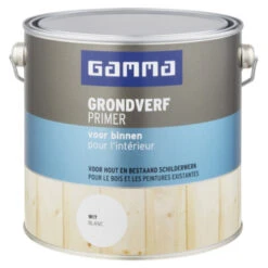GAMMA Grondverf Binnen Wit 2,5 Liter 9 GAMMA Grondverf Binnen Wit 2,5 Liter -Gamma 123 2036