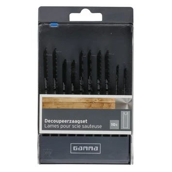 GAMMA Decoupeerzaagbladenset 10d U-aansluiting Hout/metaal 3 GAMMA Decoupeerzaagbladenset 10d U-aansluiting Hout/metaal