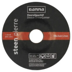 GAMMA Doorslijpschijf 115mm Steen / Staal 10-dlg -Gamma 123 423