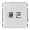 GAMMA Everest Stopcontact UTP En Telefonie Wit 2 GAMMA Everest Stopcontact UTP En Telefonie Wit -Gamma 123 609