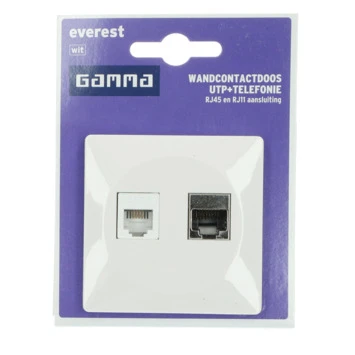 GAMMA Everest Stopcontact UTP En Telefonie Wit 5 GAMMA Everest Stopcontact UTP En Telefonie Wit - Afbeelding 3