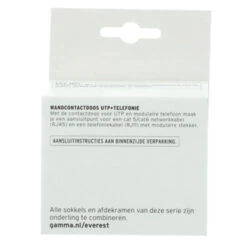 GAMMA Everest Stopcontact UTP En Telefonie Wit 9 GAMMA Everest Stopcontact UTP En Telefonie Wit -Gamma 123 612