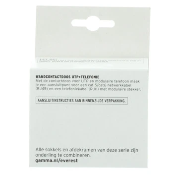 GAMMA Everest Stopcontact UTP En Telefonie Wit 6 GAMMA Everest Stopcontact UTP En Telefonie Wit - Afbeelding 4
