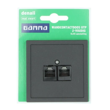 GAMMA Denali Stopcontact UTP Mat Zwart 6 GAMMA Denali Stopcontact UTP Mat Zwart - Afbeelding 4