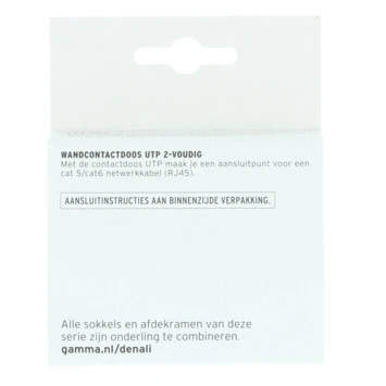 GAMMA Denali Stopcontact UTP Mat Zwart 7 GAMMA Denali Stopcontact UTP Mat Zwart - Afbeelding 5