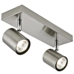 GAMMA Opbouwspot Genua 2-lichts Nikkel -Gamma 123 870